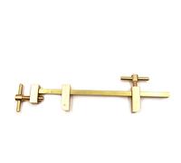 Chiloskit Solid Brass Miniature Bar Clamps, 4.7-Inch/120mm Parallel Clamps for Woodworking & Metal with Knurled Tightening Screws