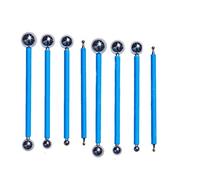 Chiloskit Tile Joint Repair Kit Caulk Gun Caulk Tool Concrete Countertop Caulking Tool Grout Applicator Tool Metal Ball Tile Caulk Finishing Tool Press The Tile Grout Coating, 8 Pack