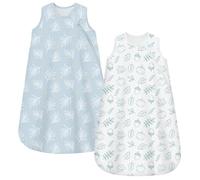 Chilsuessy Baby Sleeping Bag 1.5 Tog 2pcs 100% Cotton Nursery Sleeping Sack Soft Wearable Blanket Winter Baby Sleep Bag for Newborn Infant, 1.5 Tog Blue Fruits, 18-24 Months