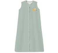 Chilsuessy Baby Sleeping Bag 1 Tog Infant Sleeping Bag Summer 100% Cotton Unisex Wearable Blanket Sleeping Sack for Toddler, 1 Tog/Green, 130cm/4-5 T