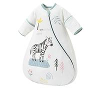 Chilsuessy Baby Sleeping Bag 2.5 Tog Winter with Detachable Long Sleeves for Toddler Sleeping Bag Kids Sleeping Sack for Infant Toddler, Zebra/2.5 Tog, 70cm/6-18 Months