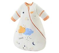 Chilsuessy Baby Sleeping Bag 3.5 Tog Winter with Detachable Long Sleeves for Toddler Sleeping Bag Kids Sleeping Sack for Infant Toddler, Cloud, 70cm/6-18 Months