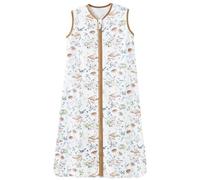 Chilsuessy Baby Sleeping Bag for Summer 100% Cotton 0.5 Tog, Infant Sleeping Bag Unisex Wearable Blanket Sleeping Sack for Toddler, Fairy Forest, 90cm/1-2 T
