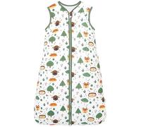 Chilsuessy Baby Sleeping Bag Toddler Sleeping Bag 2.5 tog 100% Cotton Nursery Bedding Kids Wearable Blanket Sleeping Sack for Infant Boys Girls, Green Forest, 110cm/3-4 Years