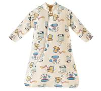 Chilsuessy Baby Sleeping Bag with Detachable Long Sleeves 2.5 Tog Wearable Blanket for Winter Toddler Sleeping Bag Kids Sleeping Sack for Infant Toddler, Cartoon excavator/2.5 Tog, 6-18 Months