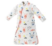 Chilsuessy Baby Sleeping Bag with Detachable Long Sleeves 3.5 Tog for Winter Toddler Sleeping Bag Kids Sleeping Sack for Infant Toddler, Beautiful swan, 6-18 Months