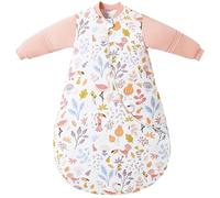 Chilsuessy Baby Sleeping Bag with Detachable Sleeves Winter 3.5 Tog Kids Sleeping Bag 100% Cotton Very Soft Sleep Bag for Infant Toddler, Beauty Garden/3.5 Tog, 6-18 Months