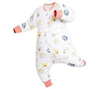 Chilsuessy Baby Sleeping Bag with Feet 100% Cotton Summer Sleeping Sack 1 Tog Kids Sleeping Bags Anti Kick Infant Toddler Wearable Blanket for Boys and Girls, Cute Sheep, 100cm/4-5 Years
