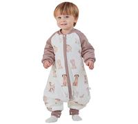 Chilsuessy Baby Sleeping Bag with Feet 3.5 Tog Winter Sleeping Sack with Removable Sleeves Anti Kick Infant Toddler Wearable Blanket for Boys Girls Cotton, 3.5 Tog Cute puppy, M/2-3 Years