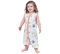 Chilsuessy Baby Sleeping Bag with Feet Summer Baby Sleeping Bag 100% Cotton 0.5 Tog Summer Kid Sleeping Bag with Feet for Infant Toddler Sleeveless, Cute Sheep, 90cm/3-4 Years
