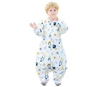 Chilsuessy Baby Sleeping Bag with Removable Sleeves 100% Cotton Winter Sleeping Sack with Feet Anti Kick Infant Toddler Wearable Blanket for Boys and Girls, Universe / 3.5Tog, XXL/5-6 years