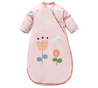Chilsuessy Baby Winter Sleeping Bag Kids Sleeping Bag 2.5 Tog Cotton Sleeping Bag 4 Sizes from Birth to 3 Years Old, Flower, L/1-2 Years