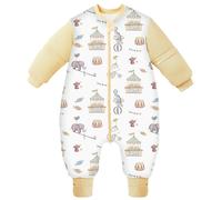 Chilsuessy Sleeping Bag with Feet, Baby Winter, Removable Sleeves, Toddler Sleeping Bag, Circus Pattern, 2.5 Tog, 4-5 Years
