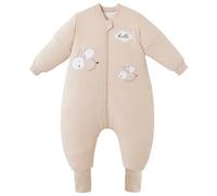 Chilsuessy Sleeping Bag with Feet,Sleeping Bag Baby, Removable Sleeves,Toddler Sleeping Bag with Legs, Baby Sleeping Bag Winter,Toddler Sleep Sack, Sweet Bees/3.5 Tog, 80/2-3 Years
