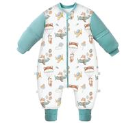 Chilsuessy Sleeping Bag with Feet,Sleeping Bag Baby Winter, Removable Sleeves,Toddler Sleeping Bag with Legs,Toddler Sleep Sack, Fox Astronaut/2.5 Tog, 4-5 Years