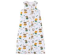 Chilsuessy Toddler Sleeping Bag 2.5 tog Baby sleeping bag, Adjustable length, Nursery Bedding Kids Wearable Blanket Cotton Sleeping Sack for Infant Boys Girls, Jungle animals, 90cm/1-2 Years