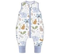 Chilsuessy Toddler Sleeping Bag with Feet 2.5 Tog Baby Sleeping Sack with Legs Pyjamas Infant Walking Cotton Wearable Blankets, 2.5 Tog/Cute Elephant, 90cm/3-4 Years