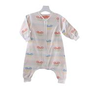 Chilsuessy Unisex Baby Sleepingbag Cotton Gauze Sleeping Bag, Girls Sleeping Bag with Feet, Tog 1, Mouse, 80/Body Height 29.5"-35.4"