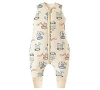 Chilsuessy Winter Baby Sleeping Bag with Feet 2.5 TOG Warm Baby Sleep Sack with Legs 100% Cotton Toddler Wearable Blanket Walker Sleep Sack for Boys and Girls, Cartoon excavator, 90cm/3-4 Years