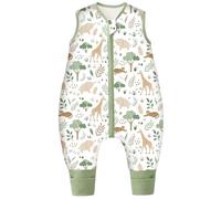 Chilsuessy Winter Baby Sleeping Bag with Feet Warm Baby Sleep Sack with Legs Cotton Toddler Wearable Blanket Walker Sleep Sack for Boys and Girls, 3.5 Tog/Forest Animals, 100cm/4-5 Years