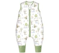Chilsuessy Winter Baby Sleeping Bag with Feet Warm Baby Sleep Sack with Legs Cotton Toddler Wearable Blanket Walker Sleep Sack for Boys and Girls, 2.5 Tog/Apple Tree, 90cm/3-4 Years