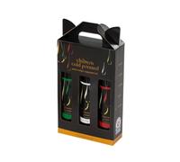 Chiltern Cold Pressed Infused Rapeseed Oil Gift Set - 3 x 250ml Bottles - Garlic, Basil & Chilli - Cold Pressed for Maximum Flavour - Perfect for Cooking, Roasting, Dipping & Dressing