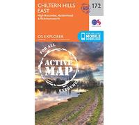 Explorer Active 172 Chiltern Hills East Map With Digital Version - Clear, Clear One Size