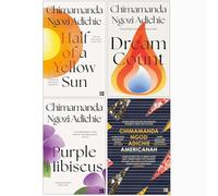 Chimamanda Ngozi Adichie Collection 4 Books Set (Half of a Yellow Sun, Dream Count, Purple Hibiscus & Americanah)