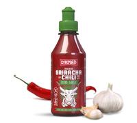 Chimax Sriracha Chili Sauce with Extra Garlic - Ultra-Garlicky Thai-Style Hot Sauce | Bold, Spicy & Creamy Condiment | 250ml Bottle