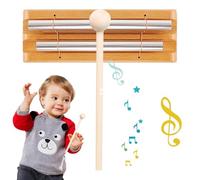 Chime Bell for Meditation, Responsive Mindfulness Bell with Wooden Mallet, Sound Healing Bellw for Prayer, Yoga, Relaxation, and Mindfulness Practice Prayer Healing Mindfulnes Multiple Functions