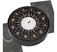 Chime Candle Holder | Halloween Wooden Candlesticks,Wiccan Spell Supplies, Ritual Candle Holder, Desktop Decoration for Table Centerpiece