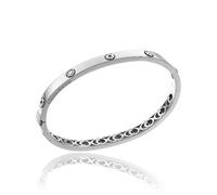 Chimento Armillas Be Mine 18ct White Gold 0.28ct Diamond Bangle - L