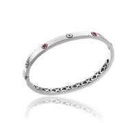 Chimento Armillas Be Mine 18ct White Gold 0.40ct Ruby Bangle - XS