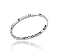 Chimento Armillas Be Mine 18ct White Gold 0.40ct Sapphire Bangle - S