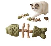 Chimeow Cat Chew, ChiMeow - Catnip & Silvervine Chew, Natural Cats Dental Chews for Teeth Cleaning & Plaque Removal - Calming Cat Chews Toy for Indoor Cats Anxiety Relief (A)