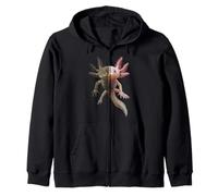 Chimera Axolotl - Split Morph Science Lovers Boys Girls Kids Zip Hoodie