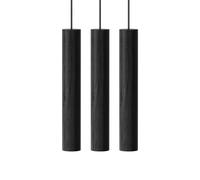Chimes 3 Cluster Pendant Black Oak