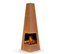 Sealey DG106 Dellonda Chiminea Wood Burner Heater For Outdoors W45Cm X H150Cm Corten Steel