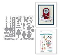 Chiming Christmas Etched Dies from The Cuckoo Cottage Collection