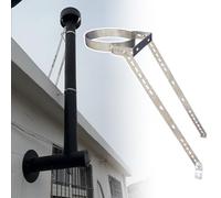 Chimney Bracket for Roofs and Walls, Universal Stove Pipe Support, Adjustable Fit for Multiple Angles, Reliable Pipe Bracing Holder