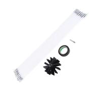 Chimney Brush, Chimney Sweep Kit 12Pcs with 16 Inch Rods Efficient Dryer Flue Cleaner for Home Maintenance