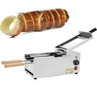 Chimney Cake Machine, Oven Electric Chimney Bread Roll Maker, Commercial Ice Cream Cone Maker with 2 Stainless Steel Molds, for Bakery Family Kitchen~/