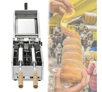 Chimney Cake Maker, 1500W Electric Bread Roll Machine with 2 Rollers for Commercial Use, Ideal for Restaurants and Catering, Hungarian Style Oven