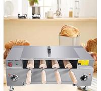Chimney Cake Oven, Electric Toaster Machine, 3000W Commercial Cone Maker for Baking Delicious Roll Cakes and Ice Cream Cones