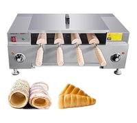 Chimney Cake Oven Maker, Commercial Ice Cream Cone Grill Machine, 3000W with 4 Rollers, Perfect for Delicious Chimney Bread Treats