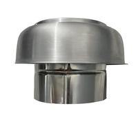 Chimney Cap, 304 Stainless Steel Round Roof Vent - 4/5/6/8 Inch Rainproof Bird Proof Flue for Home Fireplace(6inch)