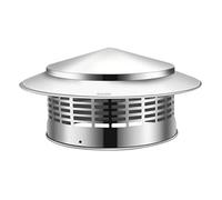 Chimney Cap 8 Inch Chimney Cover with Mesh Round Rain Protection Cap for Outside Roof Vent Flue Pipe Fireplace Protection