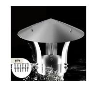 Chimney cap,chimney cowl,Fireplace Caps,Roof Cowl Cap Tool,Iron Rain,Hood,Universal, and Snow Protection, Debris,Flue(D27cm/10.63in)
