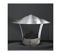 Chimney cap,chimney cowl, Flue Cone Top Rain Cap,Vent Cowl All Purpose, in Galvanized Steel,Stainless Round Roof for Weather Conditions(D17cm/6.7in)