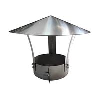 Chimney cap,chimney cowl,Outdoor Cover, Cowl,Roof,Practical Stainless Steel, Flue Caps,Galvanized Rain Cap, Cone Top(D22cm/8.66in)